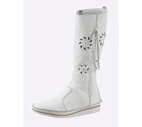 Stiefel ANDREA CONTI, Damen, Gr. 37, weiß, Leder, Rindsleder, Schuhe Stiefel (58641205-37) weiß