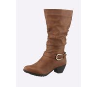 Stiefel ANDREA CONTI, Damen, Gr. 41, braun (cognac), Lederimitat, Schuhe Stiefel (29935146-41) cognac