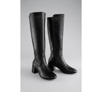 Stiefel ANISTON SHOES, Damen, Gr. 41, Normalschaft, schwarz, Lederimitat, Schuhe Stiefel, Stiefelette, Schnürboots, Blockabsatz (70462454-41) schwarz