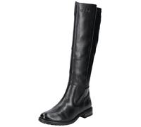 TT.Bagatt Damen Stiefel Schwarz stretchig Reißverschluss, Größe:37, Farbauswahl:schwarz