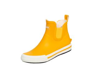 Stiefel BOCKSTIEGEL "Momo", Damen, Gr. 39, gelb (gelb, weiß), Obermaterial: 100% Gummi rubber., Schuhe Stiefel (76810602-39) gelb, weiß