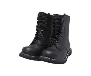 Stiefel BRANDIT "Brandit Herren Army Boots", Herren, Gr. 37, schwarz, unifarben, Schuhe Stiefel (37061158-37) schwarz