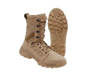Stiefel BRANDIT "Brandit Herren Defense Boot", Herren, Gr. 41, camel, Polyamid, unifarben, Schuhe Stiefel (40765421-41) camel