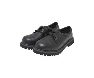 Stiefel BRANDIT "Brandit Vegantom 3 Eyelet Boots", Damen, Gr. 43, schwarz, Leder, unifarben, Schuhe Stiefel (74081869-43) schwarz