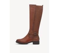 Tamaris Damen Long Boots Leder, braun, 36 EU