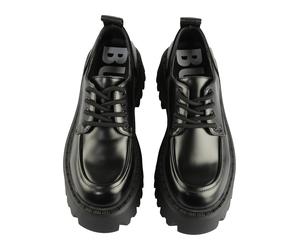 Stiefel BUFFALO "Buffalo Aspen Lace Up Lo Vegan Box", Damen, Gr. 39, schwarz, Polyurethan, unifarben, Schuhe Stiefel (79254240-39) schwarz