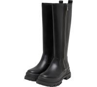 Stiefel BUFFALO "Buffalo ASPHA BOOT HI ZIP - VEGAN NAPPA", Damen, Gr. 39, schwarz, Polyurethan, unifarben, Schuhe Stiefel (29659660-39) schwarz