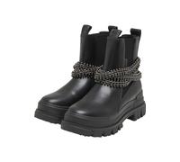Stiefel BUFFALO "Buffalo ASPHA CHELSEA CHAINS", Damen, Gr. 40, schwarz, Polyurethan, unifarben, Schuhe Stiefel (41775964-40) schwarz