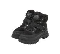 Stiefel BUFFALO "Buffalo ASPHA COM MID WARM - VEGAN NUBUCK/FUR - BLACK", Damen, Gr. 37, schwarz, Kunstfaser, unifarben, Schuhe Stiefel (31909768-37) schwarz