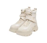 Stiefel BUFFALO "Buffalo ASPHA COM - VEGAN", Damen, Gr. 38, cream, Polyurethan, unifarben, Schuhe Stiefel (62086149-38) cream