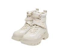 Stiefel BUFFALO "Buffalo ASPHA COM - VEGAN", Damen, Gr. 39, beige (cream), Polyurethan, unifarben, Schuhe Stiefel (62086149-39) cream