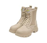 Stiefel BUFFALO "Buffalo ASPHA COM2 - VEGAN NAPPA/NYLON", Damen, Gr. 37, beige (cream), Kunstfaser, unifarben, Schuhe Stiefel (11433124-37) cream