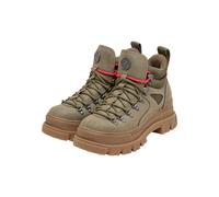 Stiefel BUFFALO "Buffalo ASPHA LACE UP HIKE - VEGAN NUBUCK/MESH", Damen, Gr. 42, khaki, Polyurethan, unifarben, Schuhe Stiefel (92663757-42) khaki