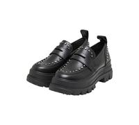 Stiefel BUFFALO "Buffalo ASPHA LOAFER STUD - VEGAN NAPPA", Damen, Gr. 38, schwarz, Polyurethan, unifarben, Schuhe Stiefel (96891646-38) schwarz