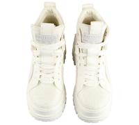 Stiefel BUFFALO "Buffalo ASPHA NC MID BLOOM", Damen, Gr. 39, weiß, Baumwolle, unifarben, Schuhe Stiefel (48725021-39) weiß