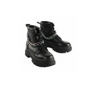 Stiefel BUFFALO "Buffalo Aspha Rld Chain 3.0 Vegan Nappa", Damen, Gr. 40, schwarz, multi, Kunstfaser, Schuhe Stiefel (55696139-40) schwarz, multi