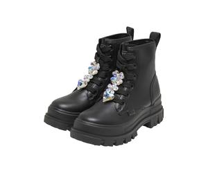 Stiefel BUFFALO "Buffalo ASPHA RLD ICE 2.0 - VEGAN NAPPA", Damen, Gr. 42, schwarz, Kunstfaser, unifarben, Schuhe Stiefel (97707301-42) schwarz