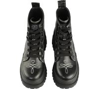 Stiefel BUFFALO "Buffalo ASPHA RLD WEST", Damen, Gr. 36, schwarz, weiß, Polyurethan, unifarben, Schuhe Stiefel (41047544-36) schwarz, weiß