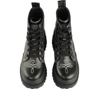 Stiefel BUFFALO "Buffalo ASPHA RLD WEST", Damen, Gr. 40, schwarz-weiß (schwarz, weiß), Polyurethan, unifarben, Schuhe Stiefel (41047544-40) schwarz, weiß