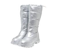 Stiefel BUFFALO "Buffalo aspha snow puffer", Damen, Gr. 36, silber, Polyamid, unifarben, Schuhe Stiefel (10766644-36) silber