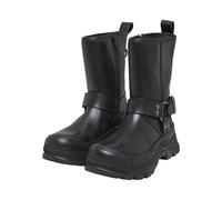 Stiefel BUFFALO "Buffalo Buffalo roam biker hi", Damen, Gr. 38, schwarz, Leder, unifarben, Schuhe Stiefel (49756803-38) schwarz