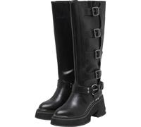 Stiefel BUFFALO "Buffalo BULL BOOT HI FB - VEGAN NAPPA", Damen, Gr. 37, schwarz, Polyurethan, unifarben, Schuhe Stiefel (98582641-37) schwarz