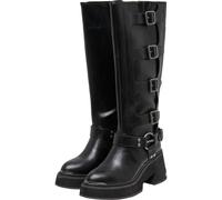 Stiefel BUFFALO "Buffalo BULL BOOT HI FB - VEGAN NAPPA", Damen, Gr. 40, schwarz, Polyurethan, unifarben, Schuhe Stiefel (98582641-40) schwarz
