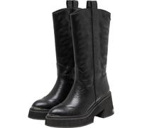 Stiefel BUFFALO "Buffalo BULL BOOT MID - VEGAN NAPPA", Damen, Gr. 38, schwarz, Polyurethan, unifarben, Schuhe Stiefel (32720330-38) schwarz