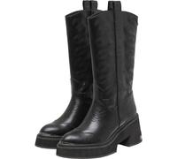 Stiefel BUFFALO "Buffalo BULL BOOT MID - VEGAN NAPPA", Damen, Gr. 40, schwarz, Polyurethan, unifarben, Schuhe Stiefel (32720330-40) schwarz