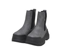 Stiefel BUFFALO "Buffalo fusion chelsea", Damen, Gr. 40, grau, schwarz, Kunstfaser, unifarben, Schuhe Stiefel (43315364-40) grau, schwarz
