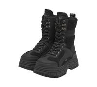 Stiefel BUFFALO "Buffalo FUSION COM HI WARM - VEGAN NUBUCK/FUR", Damen, Gr. 41, schwarz, Polyurethan, unifarben, Schuhe Stiefel (55255915-41) schwarz