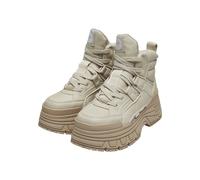 Stiefel BUFFALO "Buffalo fusion hyb mid", Damen, Gr. 41, cream, Kunstfaser, unifarben, Schuhe Stiefel (69067540-41) cream