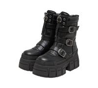 Stiefel BUFFALO "Buffalo GOSPHER BOOTIE TECH - VEGAN NAPPA", Damen, Gr. 41, schwarz, Polyurethan, unifarben, Schuhe Stiefel (18129148-41) schwarz