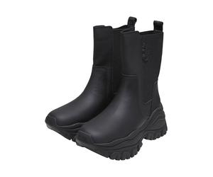 Stiefel BUFFALO "Buffalo lola chelsea", Damen, Gr. 41, schwarz, Kunstfaser, unifarben, Schuhe Stiefel (18732011-41) schwarz