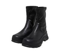Stiefel BUFFALO "Buffalo roam sock boot", Damen, Gr. 38, schwarz, Leder, unifarben, Schuhe Stiefel (32400424-38) schwarz