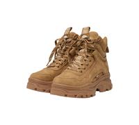 Stiefel BUFFALO "Buffalo VENOM MID - VEGAN NAPPA", Damen, Gr. 36, beige (cognac), Kunstfaser, unifarben, Schuhe Stiefel (92259121-36) cognac