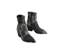 Stiefel BUFFALO "Buffalo West Boot Lo Vega Denim", Damen, Gr. 40, grau (schwarz), Baumwolle, unifarben, Schuhe Stiefel (58863335-40) schwarz