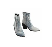 Stiefel BUFFALO "Buffalo West Boot Lo Vegan Denim", Damen, Gr. 37, blau, Baumwolle, unifarben, Schuhe Stiefel (25696050-37) blau