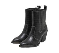 Stiefel BUFFALO "Buffalo WEST CHELSEA LO - VEGAN NAPPA", Damen, Gr. 36, schwarz (schwarz croco), Kunstfaser, unifarben, Schuhe Stiefel (12802858-36) schwarz croco