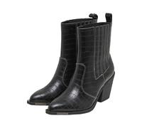 Stiefel BUFFALO "Buffalo WEST CHELSEA LO - VEGAN NAPPA", Damen, Gr. 41, schwarz (schwarz croco), Kunstfaser, unifarben, Schuhe Stiefel (12802858-41) schwarz croco