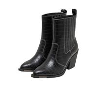 Stiefel BUFFALO "Buffalo WEST CHELSEA LO - VEGAN NAPPA", Damen, Gr. 42, schwarz croco, Kunstfaser, unifarben, Schuhe Stiefel (12802858-42) schwarz croco