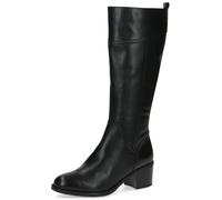 CAPRICE Damen Hohe Stiefel mit Absatz aus Leder Elegant, Schwarz (Black Nappa), 37 EU