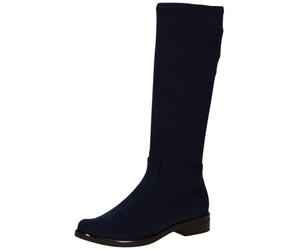Stiefel CAPRICE "Caprice Stiefel Veloursleder", Damen, Gr. 36, navy, Veloursleder, Schuhe Stiefel (51896012-36) navy