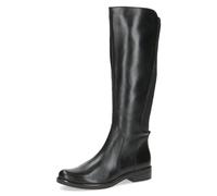 Stiefel CAPRICE, Damen, Gr. 37,5, Normalschaft, schwarz, Leder, Lederimitat, unifarben, Basic, Schuhe Stiefel, Blockabsatz, Langschäfter, Businessstiefel in bequemer Weite (56178843-37,5) schwarz