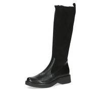 Stiefel CAPRICE, Damen, Gr. 38,5, XS-Schaft, schwarz, Leder, Textil, Schuhe Stiefel, Blockabsatz, Langschaftstiefel mit elastischem Schaft, XS-Schaft (48690847-38,5) schwarz