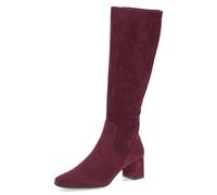 Stiefel CAPRICE, Damen, Gr. 39, XS-Schaft, rot (bordeaux), Textil, Schuhe Stiefel, Blockabsatz, Abendschuh, Langschaft-Stiefel mit Innenreißverschluss (46147436-39) bordeaux