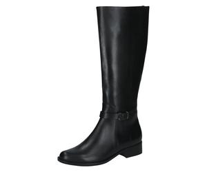 Stiefel CAPRICE, Damen, Gr. 40,5, Varioschaft, schwarz, Leder, Schuhe Stiefel, Blockabsatz, Langschaftstiefel mit praktischem Innenreißverschluss (63366321-40,5) schwarz