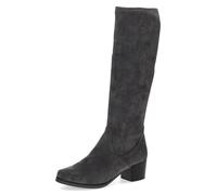 Stiefel CAPRICE, Damen, Gr. 40, XS-Schaft, grau (dunkelgrau), Textil, Schuhe Stiefel, Blockabsatz, Schlupfstiefel mit Stretch-XS-Schaft in schmaler Form (68493267-40)