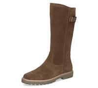 Stiefel CAPRICE, Damen, Gr. 41, braun, Veloursleder, Schuhe Stiefel, Blockabsatz, Langschaftschaftstiefel mit Ziernähten, bequeme Weite (31389540-41) braun