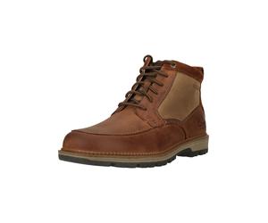 Stiefel CLARKS "Maplewalk Rise", Damen, Gr. 42,5, braun, Leder, Schuhe Stiefel, aus wasserdichtem Leder (13534506-42,5) braun